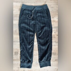 ANTHROPOLOGIE Kallie Plaid Leopard Print Tencel Joggers | Women’s M
